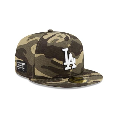 Los Angeles Dodgers Gorra | New Era MLB Armed Forces Weekend 59fifty Fitted Cap Mexico - Verdes